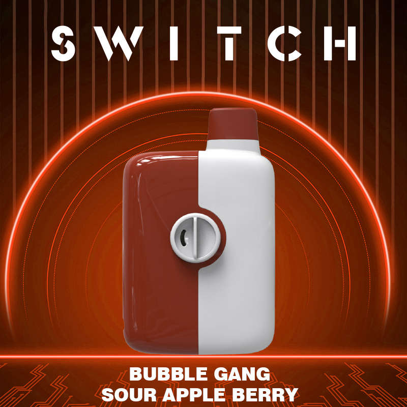 MR FOG SWITCH 5500 PUFFS BUBBLE GANG SOUR APPLE BERRY