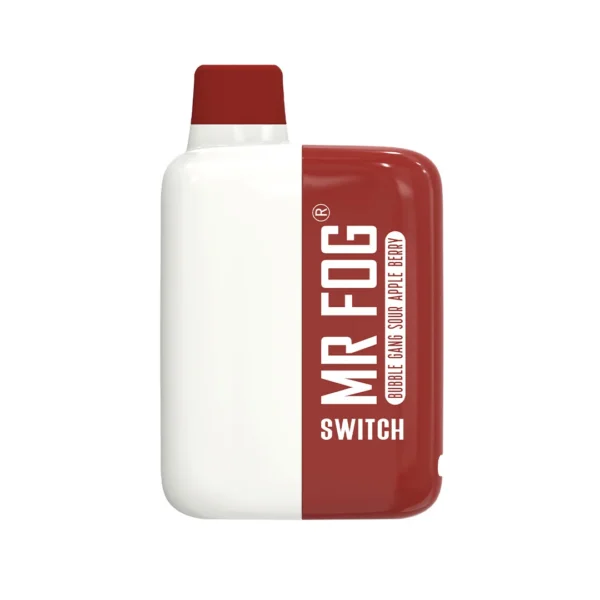 MR FOG SWITCH 5500 PUFFS BUBBLE GANG SOUR APPLE BERRY