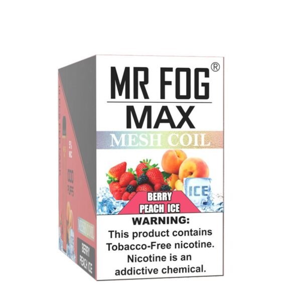 Mr Fog Max Berry Peach Ice – 1000 Puffs - Image 3