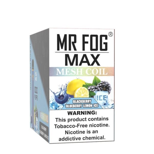 Mr Fog Max Blackberry Blueberry Lemon Ice – 1000 Puffs - Image 3