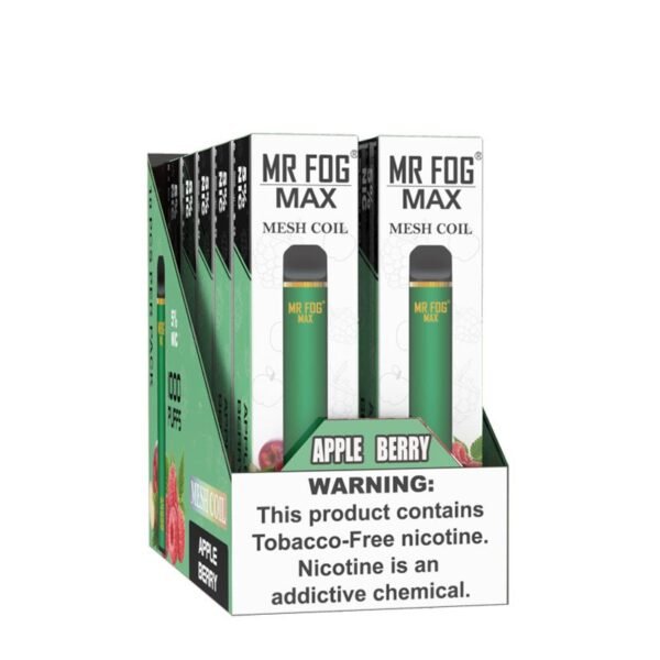 Mr Fog Max Apple Berry – 1000 Puffs - Image 4
