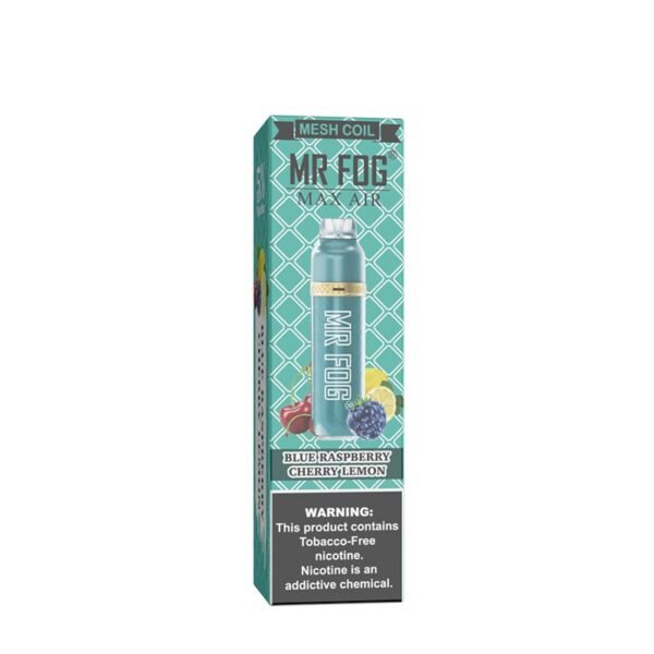 Mr Fog Max Air Blue Raspberry Cherry Lemon – 3000 Puffs - Image 2