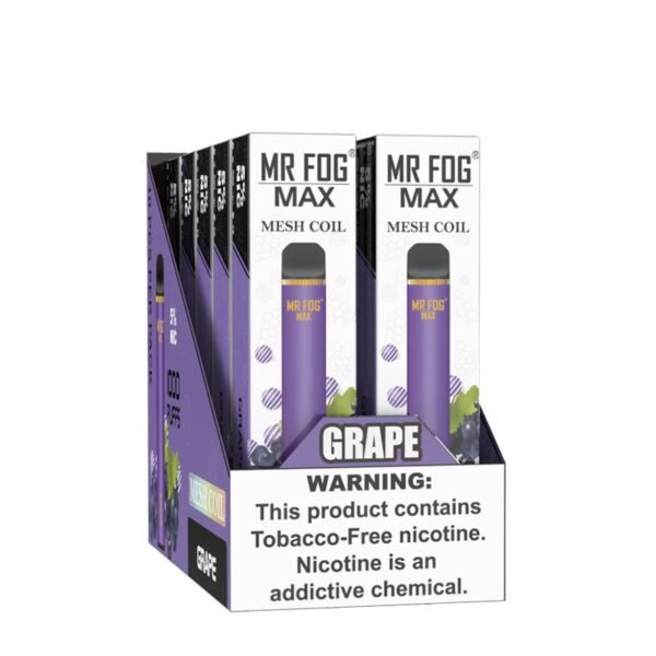 Mr Fog Max Grape – 1000 Puffs - Image 4