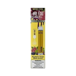 Mr Fog Max Pro Raspberry Grape Black Currant Disposable – 2000 Puffs