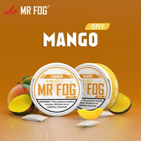 DRY - MANGO - MR FOG NICOTINE POUCHES 8MG - 20CT