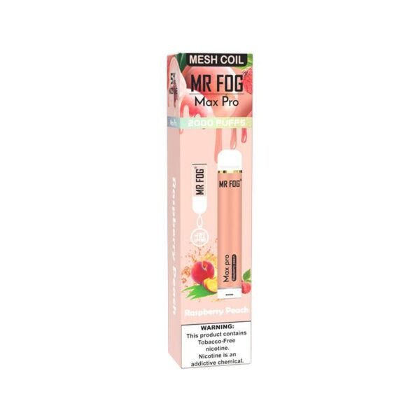 Mr Fog Max Pro Raspberry Peach Disposable – 2000 Puffs
