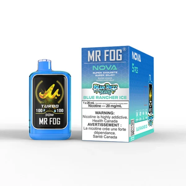 Blue Rancher Ice Mr Fog Nova Steezy Edition 36K Disposable Vape