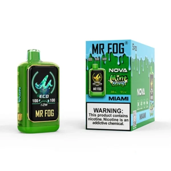MIAMI – MR FOG NOVA MINT STEEZY 36,000 PUFFS DISPOSABLE VAPE