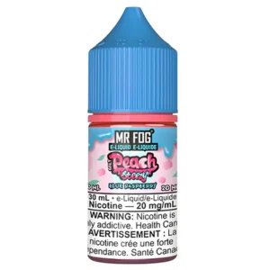 Mr Fog Blue Razz Steezy Peach Ice Salt E Liquid- 30 ML