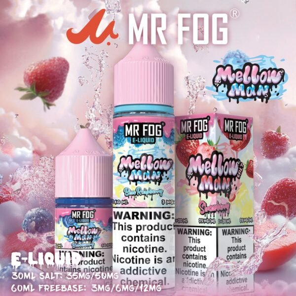 Watermelon Mr Fog Mellow Man Salt E-Liquid