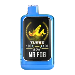 Apple Mr Fog Nova Blue Razz Steezy Zero Nicotine Vape