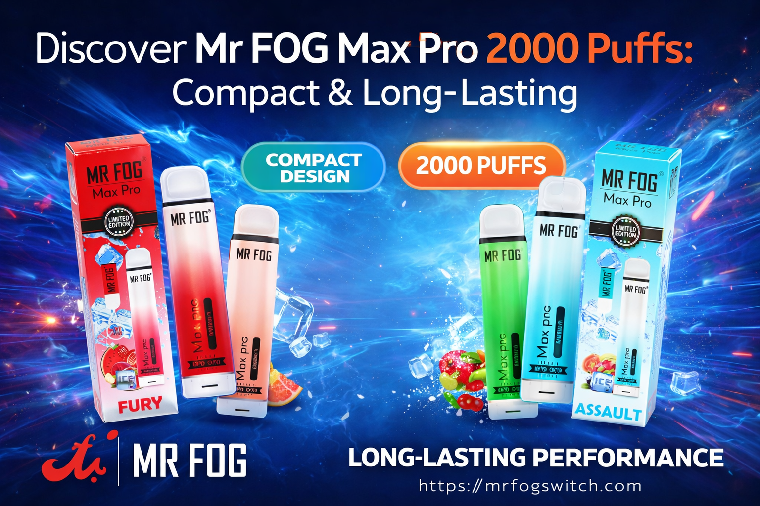 Mr Fog Max Pro 2000 Puffs