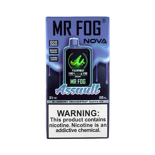 Assault Mr Fog Nova Zero Nicotine Disposable Vape ( Steezy Edition) 1 Assault Mr Fog Nova Zero Nicotine Disposable Vape ( Steezy Edition)