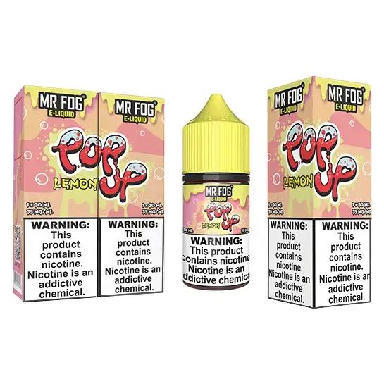 Lemon - Mr Fog Pop Up Salt E-Liquid - 30Ml 1 Lemon - Mr Fog Pop Up Salt E-Liquid - 30Ml