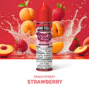 Strawberry Mr Fog E-Liquid Peach Steezy