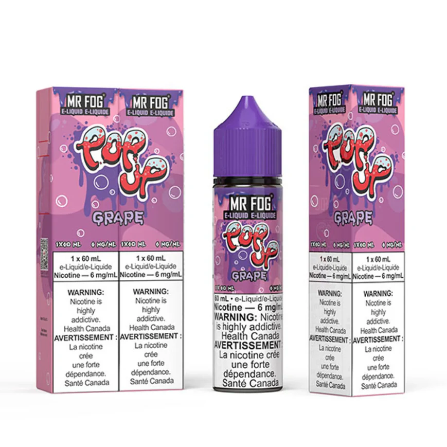Grape Mr Fog E Liquid Pop Up Series Vape 1 Grape Mr Fog E Liquid Pop Up