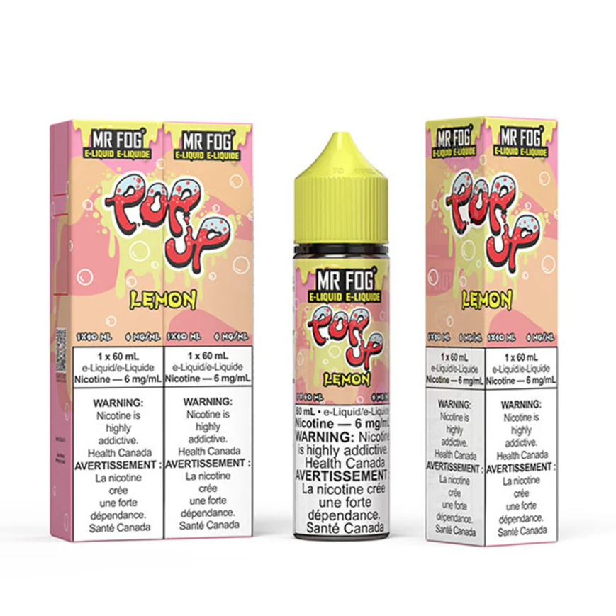 Lemon Mr Fog E Liquid Pop Up Series Vape 1 Lemon Mr Fog E Liquid Pop Up