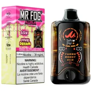 Mr Fog Switch Vape Near Me 1 Pink Dream Mr Fog Aura 60K Puffs Disposable Vape