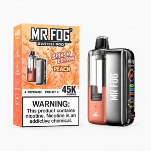 Peach Mr Fog Switch Pod Vape Kit 45K Puffs - Splash Edition