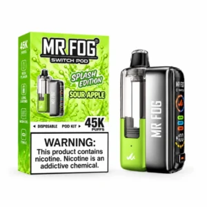 Sour Apple Mr Fog Switch Pod Vape Kit 45K Puffs - Splash Edition