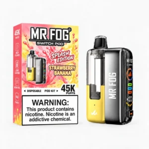 Strawberry Banana Mr Fog Switch Pod Vape Kit 45K Puffs - Splash Edition